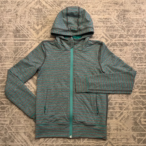 Ivivva Reversible Jacket  green grey Size 8 - Picture 1 of 6